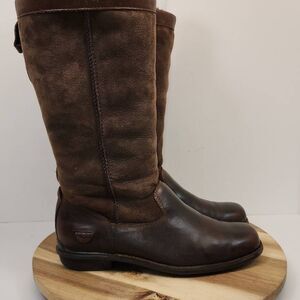 UGG Womens Brooklyn Brown Sherpa Lined Tall Boots S/N 5594 Size 8.5